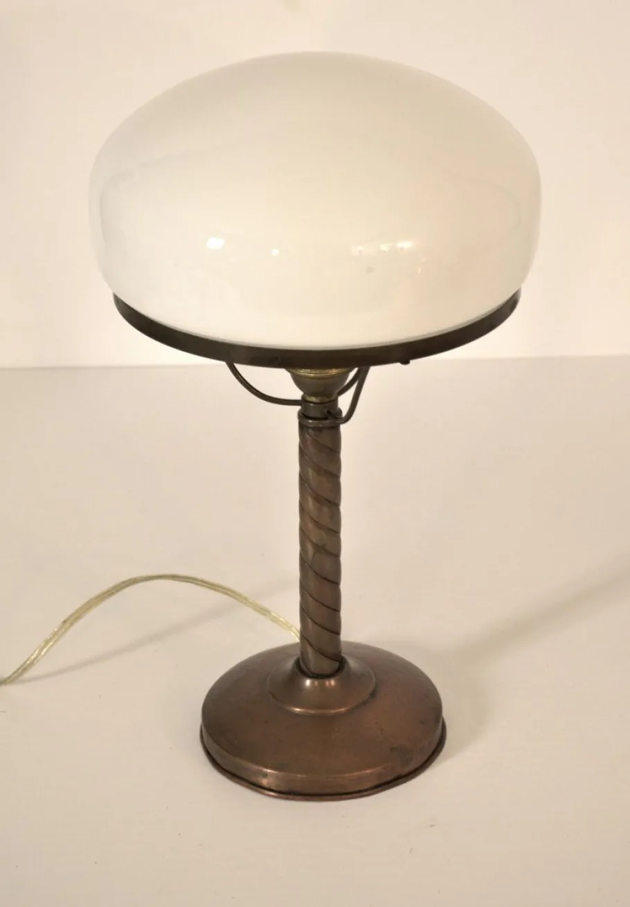 Best Pamono Swedish Grace Copper Table Lamp by Harald Notini for Böhlmarks Lampfabrik Stockholm