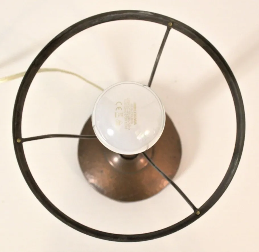 Best Pamono Swedish Grace Copper Table Lamp by Harald Notini for Böhlmarks Lampfabrik Stockholm