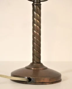 Best Pamono Swedish Grace Copper Table Lamp by Harald Notini for Böhlmarks Lampfabrik Stockholm