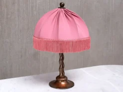 Pamono Swedish Hammered Copper Table Lamp by Harald Notini for Böhlmarks, 1920s