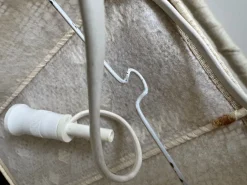 New Pamono Swedish Handmade Crocheted Textile Wall Lamp with Tulip Pattern, 1960s