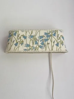 Discount Pamono Swedish Handmade Textile Wall Lamp in the style of William Morris Style, 1960s