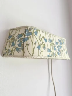 Discount Pamono Swedish Handmade Textile Wall Lamp in the style of William Morris Style, 1960s