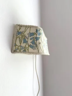Discount Pamono Swedish Handmade Textile Wall Lamp in the style of William Morris Style, 1960s