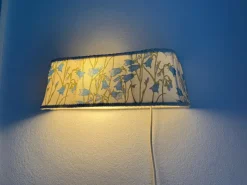 Discount Pamono Swedish Handmade Textile Wall Lamp in the style of William Morris Style, 1960s