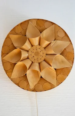 Hot Pamono Swedish Handmade Wooden Sconces, Set of 2