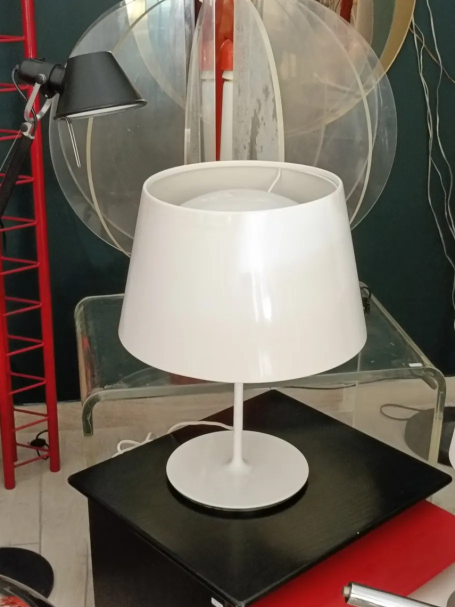 Hot Pamono Swedish Kulla White Table Lamp from Ikea, 1990s