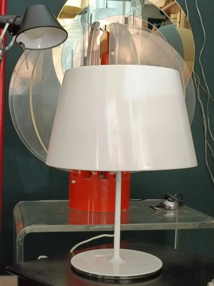 Hot Pamono Swedish Kulla White Table Lamp from Ikea, 1990s