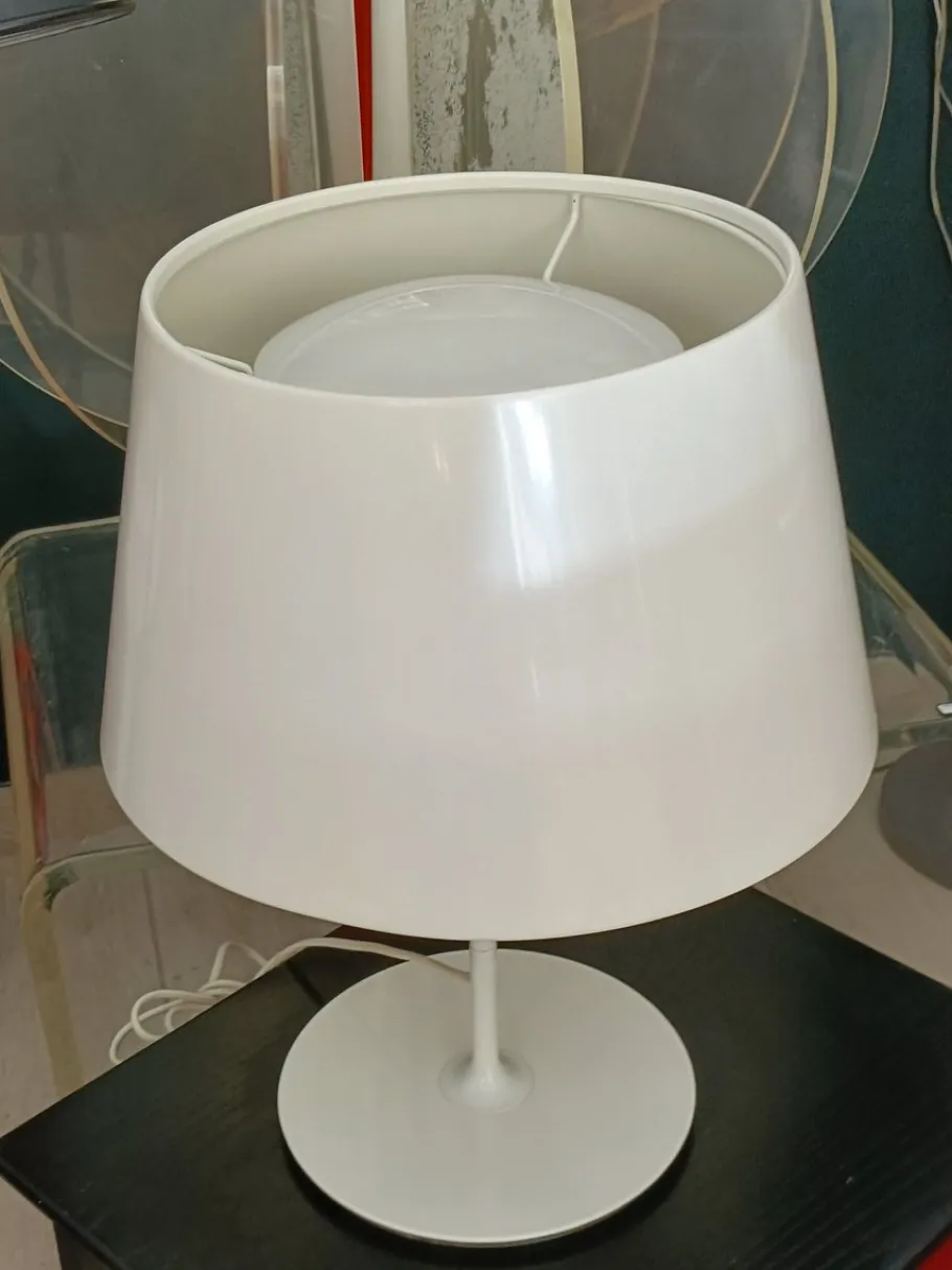 Hot Pamono Swedish Kulla White Table Lamp from Ikea, 1990s