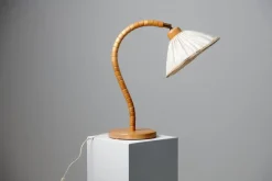 Pamono Swedish Modern Birch Table Lamp from Markslöjd Kinna, 1960s