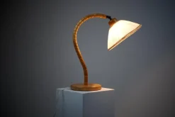 Pamono Swedish Modern Birch Table Lamp from Markslöjd Kinna, 1960s