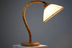 Pamono Swedish Modern Birch Table Lamp from Markslöjd Kinna, 1960s