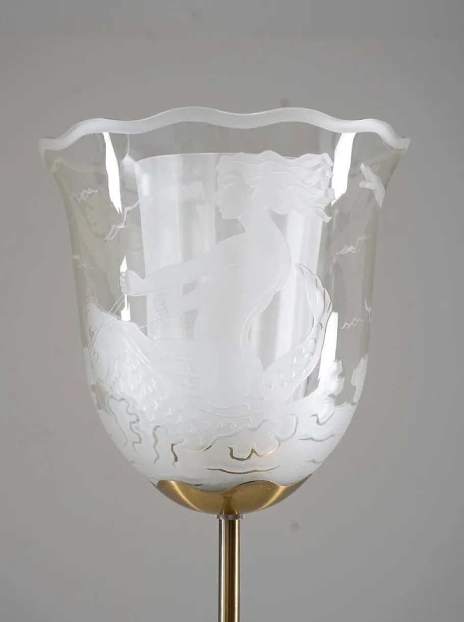 Sale Pamono Swedish Modern Floor Lamp attributed to Bo Notini for Glössner, 1940s