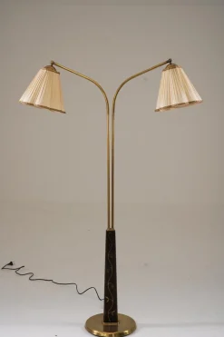 Hot Pamono Swedish Modern Floor Lamp attributed to Tor Wolfenstein for Ditzingers, 1940s