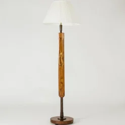 Best Pamono Swedish Modern Floor Lamp from Mjölby Intarsia, 1930s