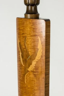 Best Pamono Swedish Modern Floor Lamp from Mjölby Intarsia, 1930s