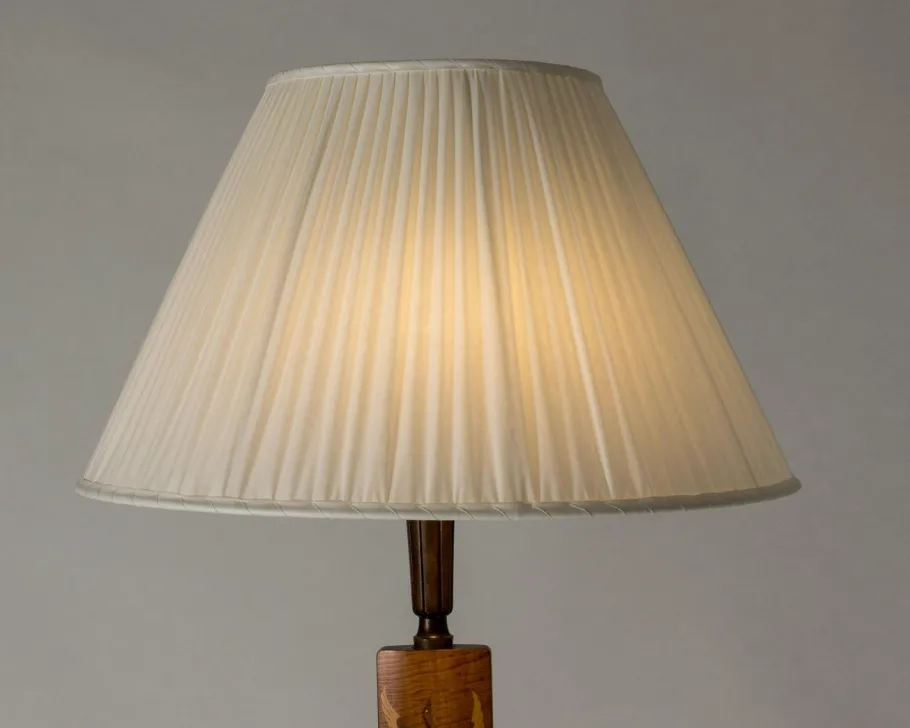 Best Pamono Swedish Modern Floor Lamp from Mjölby Intarsia, 1930s