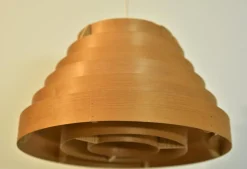 Clearance Pamono Swedish Pine Pendant Lamp Ellysett Model T454 by Hans-Agne Jakobsson