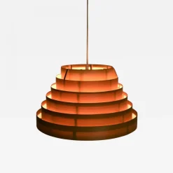 Clearance Pamono Swedish Pine Pendant Lamp Ellysett Model T454 by Hans-Agne Jakobsson