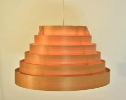 Clearance Pamono Swedish Pine Pendant Lamp Ellysett Model T454 by Hans-Agne Jakobsson