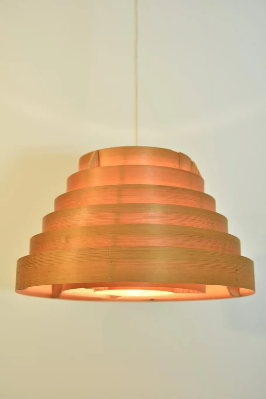 Clearance Pamono Swedish Pine Pendant Lamp Ellysett Model T454 by Hans-Agne Jakobsson