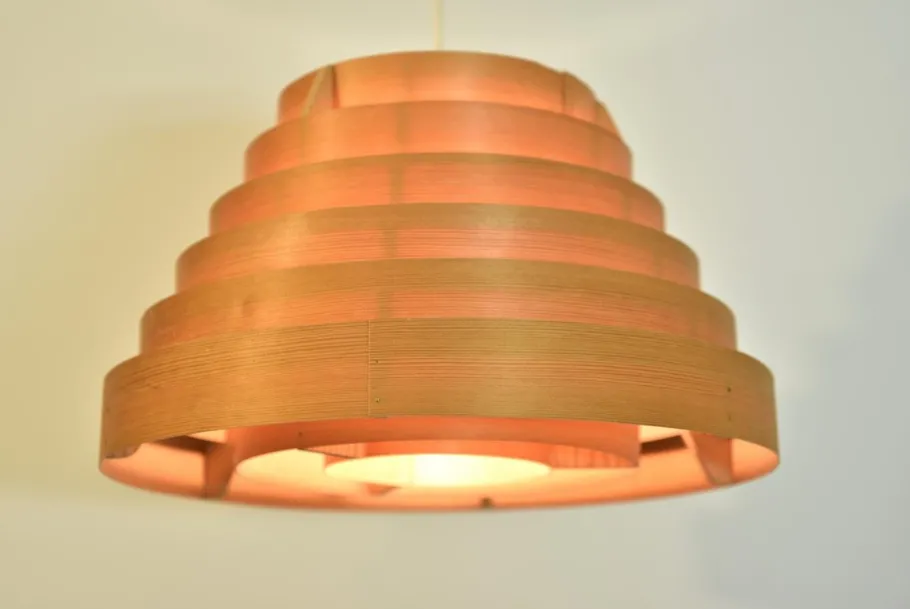 Clearance Pamono Swedish Pine Pendant Lamp Ellysett Model T454 by Hans-Agne Jakobsson