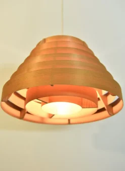 Clearance Pamono Swedish Pine Pendant Lamp Ellysett Model T454 by Hans-Agne Jakobsson