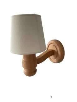 Hot Pamono Swedish Pine Wall Lamps, 1970s, Set of 2