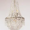 New Pamono Swedish Silvered Bronze Chandelier, 1920s