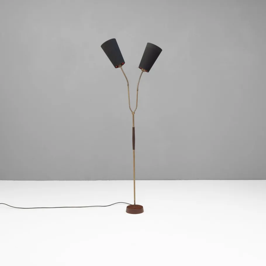 Sale Pamono Swedish Twin Neck Floor Lamp, 1960s