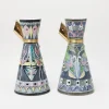 Pamono Swedish Wall Lights in Hand Painted Ceramic, 1960, Set of 2