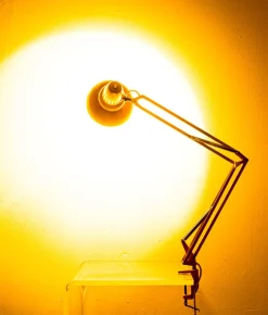 New Pamono Swedish Yellow Table Lamp by Luxo, 1970s