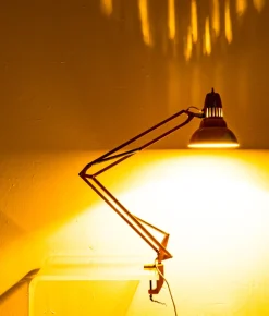 New Pamono Swedish Yellow Table Lamp by Luxo, 1970s