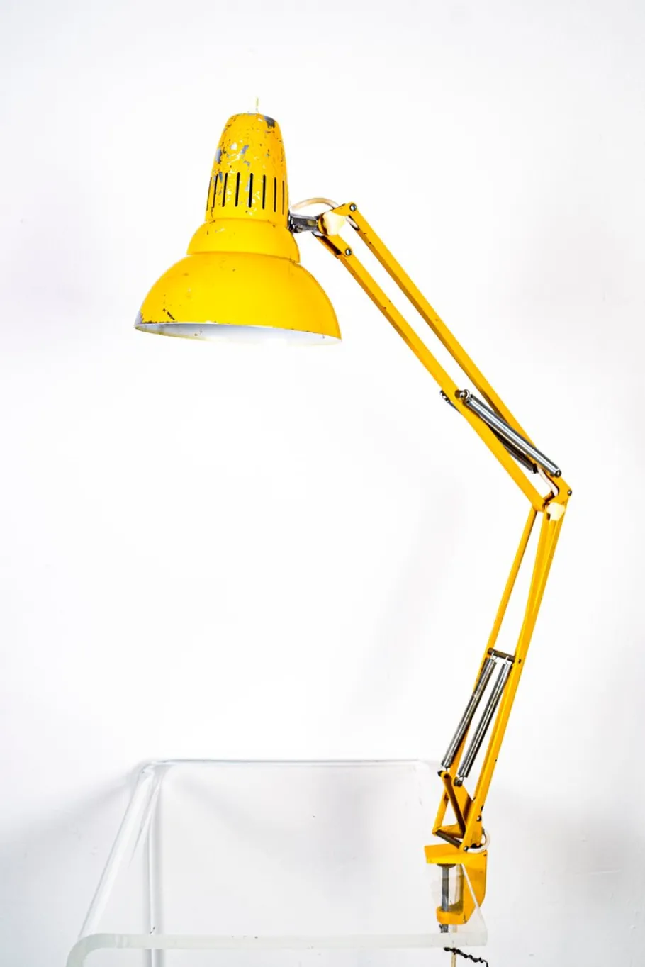 New Pamono Swedish Yellow Table Lamp by Luxo, 1970s