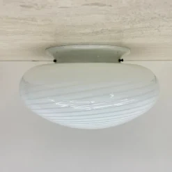 Discount Pamono Swirl Flush Mount, Italy, 1970s