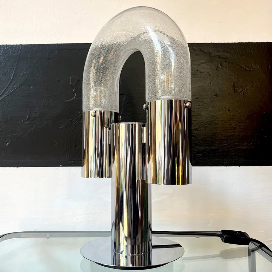 Clearance Pamono Table Lamp attributed to Aldo Nason for Mazzega, Italy, 1960s