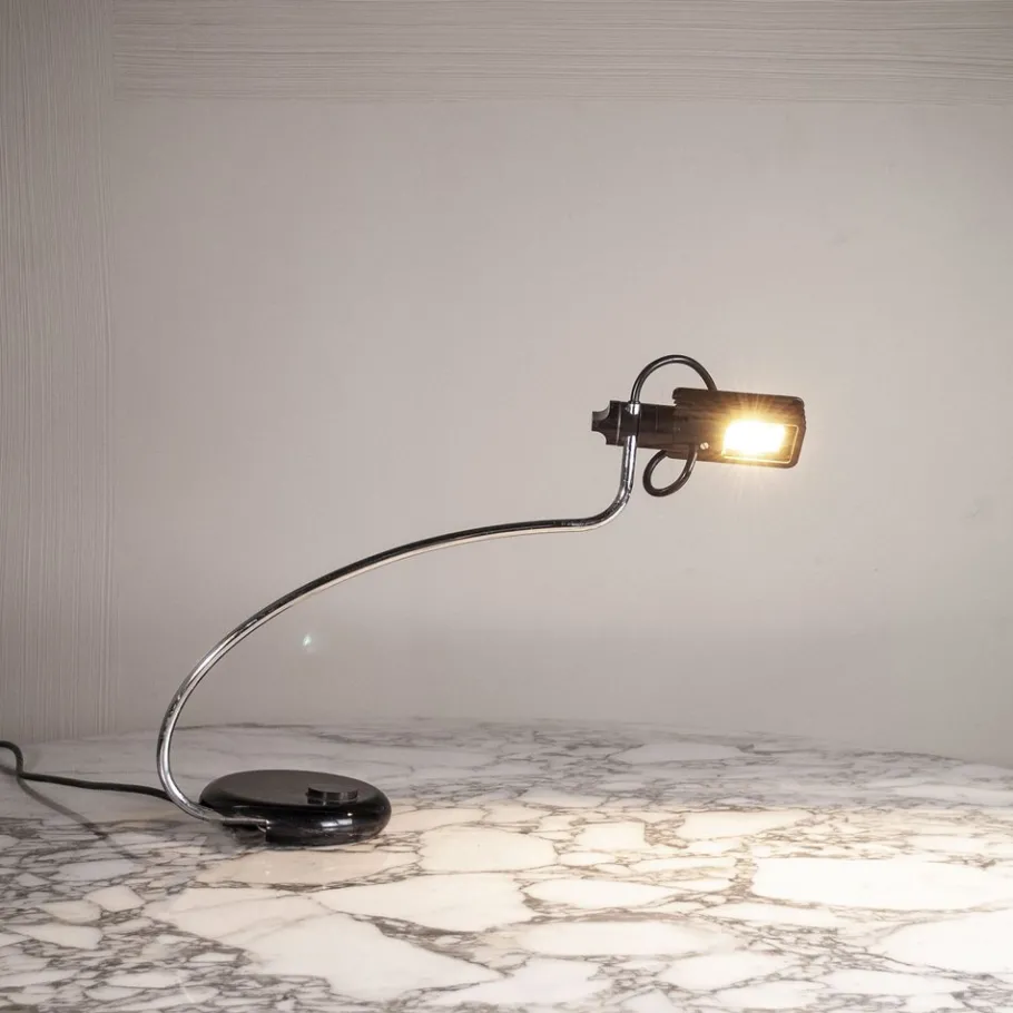 Outlet Pamono Table Lamp by Bruno Gecchelin for Oluce, 1970s