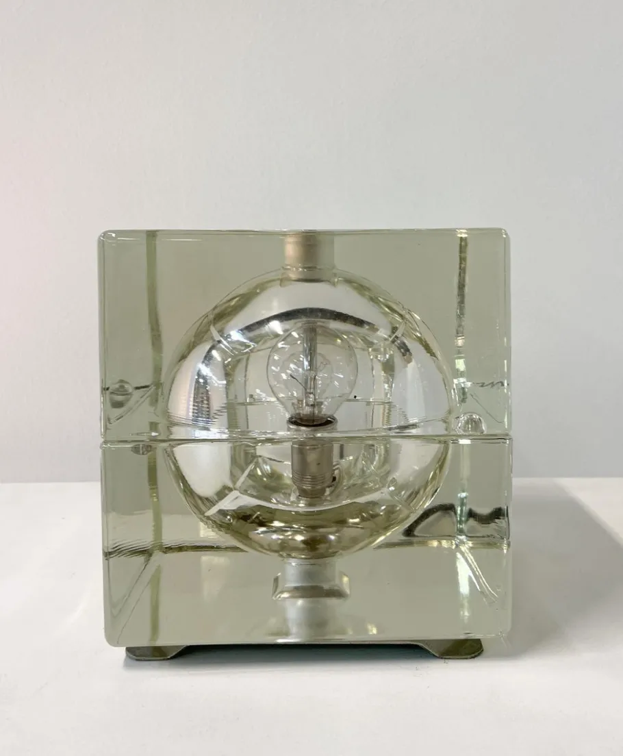 Best Pamono Table Lamp Cubosphere attributed to Alessandro Mendini, Italy, 1968