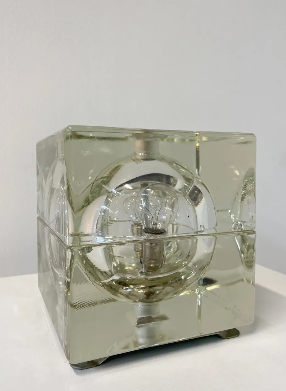 Best Pamono Table Lamp Cubosphere attributed to Alessandro Mendini, Italy, 1968