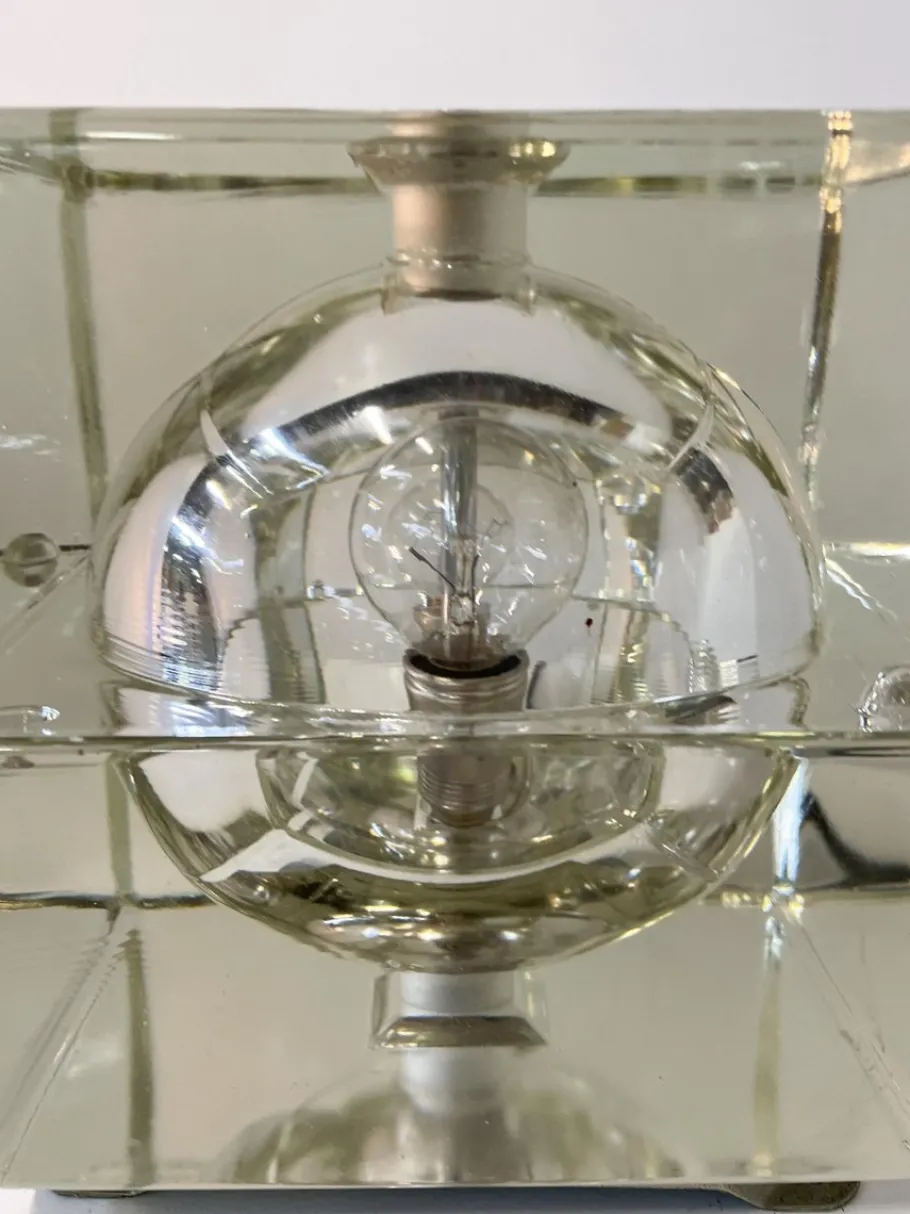 Best Pamono Table Lamp Cubosphere attributed to Alessandro Mendini, Italy, 1968