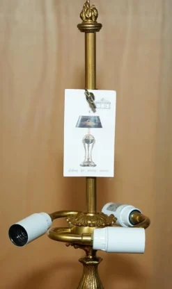Pamono Table Lamp in Brass and Marble