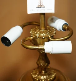 Pamono Table Lamp in Brass and Marble