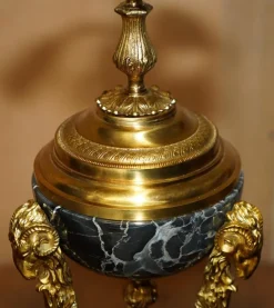 Pamono Table Lamp in Brass and Marble