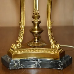 Pamono Table Lamp in Brass and Marble