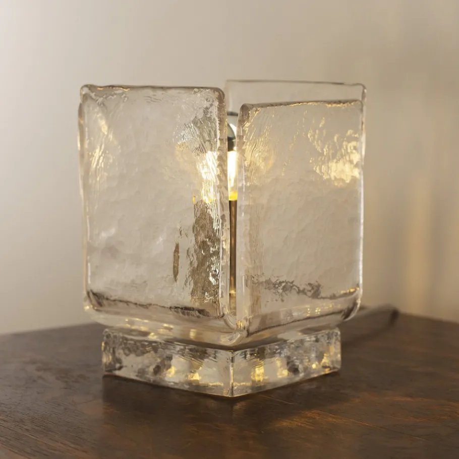 Sale Pamono Table Lamp in Clear Murano Glass