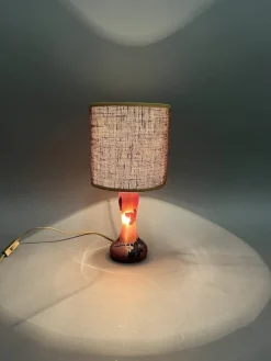 Clearance Pamono Table Lamp in Glass Paste from La Rochere, France, 1970s