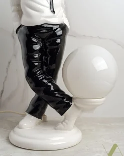 Best Pamono Table Lamp in Milky Glass from Zicoli, 1970