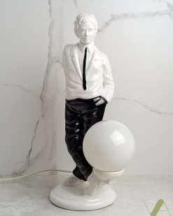 Best Pamono Table Lamp in Milky Glass from Zicoli, 1970