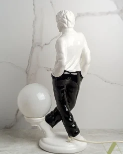 Best Pamono Table Lamp in Milky Glass from Zicoli, 1970