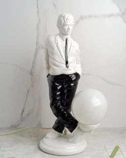 Best Pamono Table Lamp in Milky Glass from Zicoli, 1970